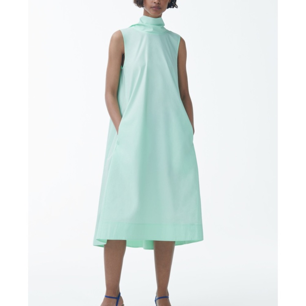 COS cotton circle cut A line dress